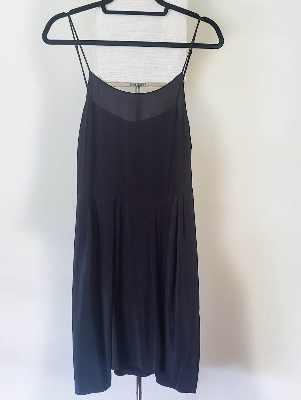 3.1 Phillip Lim Black 100% Silk Cami Midi Mini Cocktail Dress M